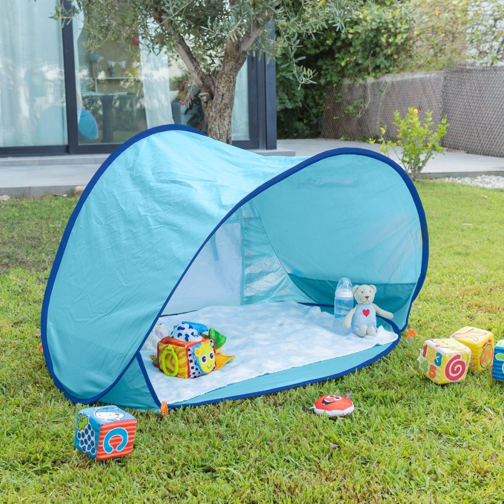 Pop-Up Sun Canopy Tent with Baby Pool