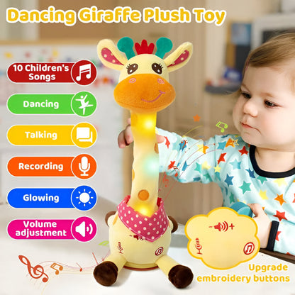 Voice Repeat Singing Giraffe Plush Toy