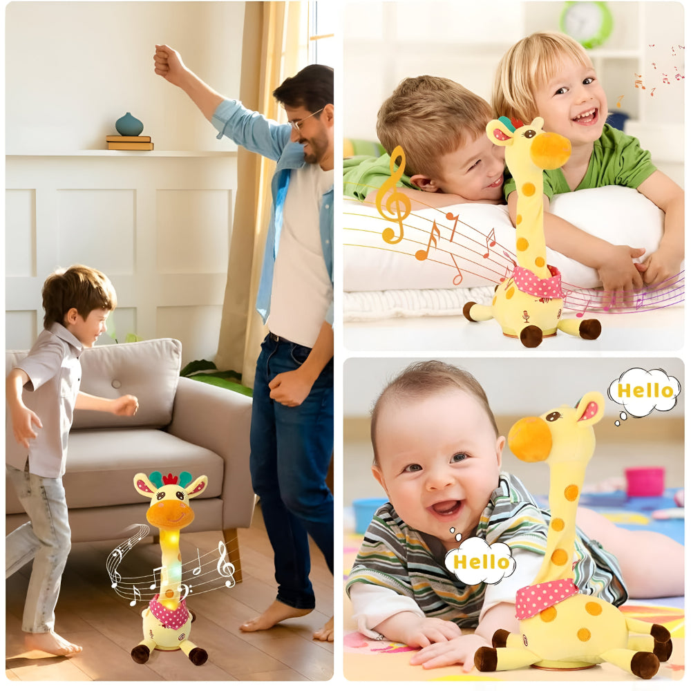 Voice Repeat Singing Giraffe Plush Toy