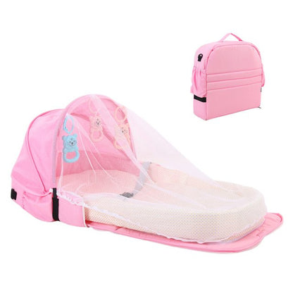 Foldable Travel Bassinet with Mosquito Net
