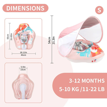 Inflatable Baby Pool Float with Seat