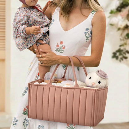 Cotton Nappy Caddy Storage Basket