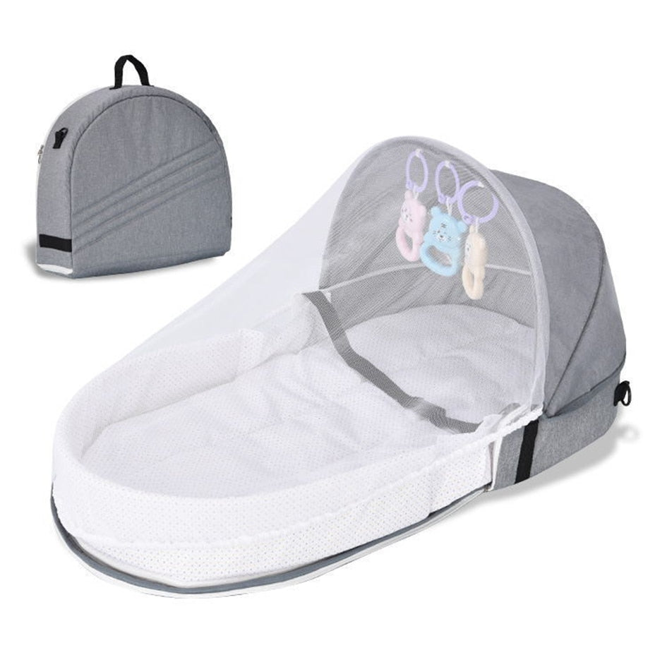 Foldable Travel Bassinet with Mosquito Net