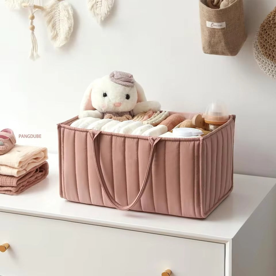 Cotton Nappy Caddy Storage Basket