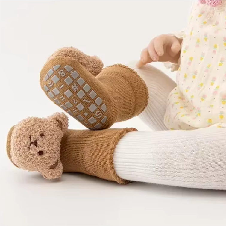 Winter Bear Baby Socks