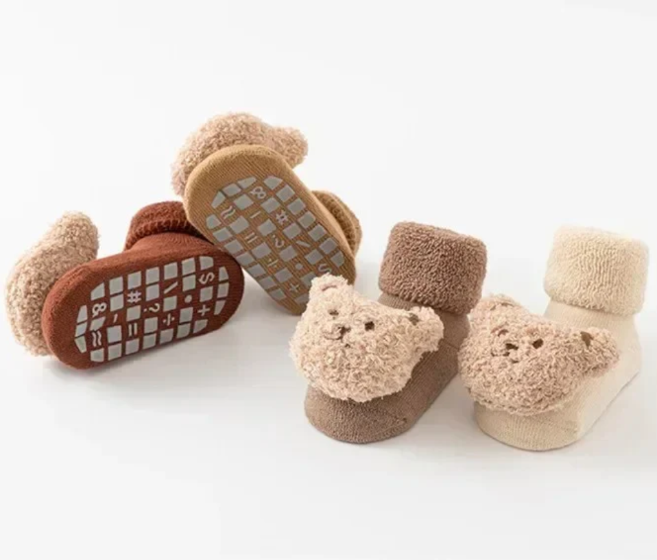 Winter Bear Baby Socks