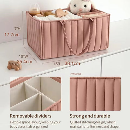 Cotton Nappy Caddy Storage Basket