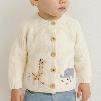 Baby Lilo Embroidered Knit Cardigan