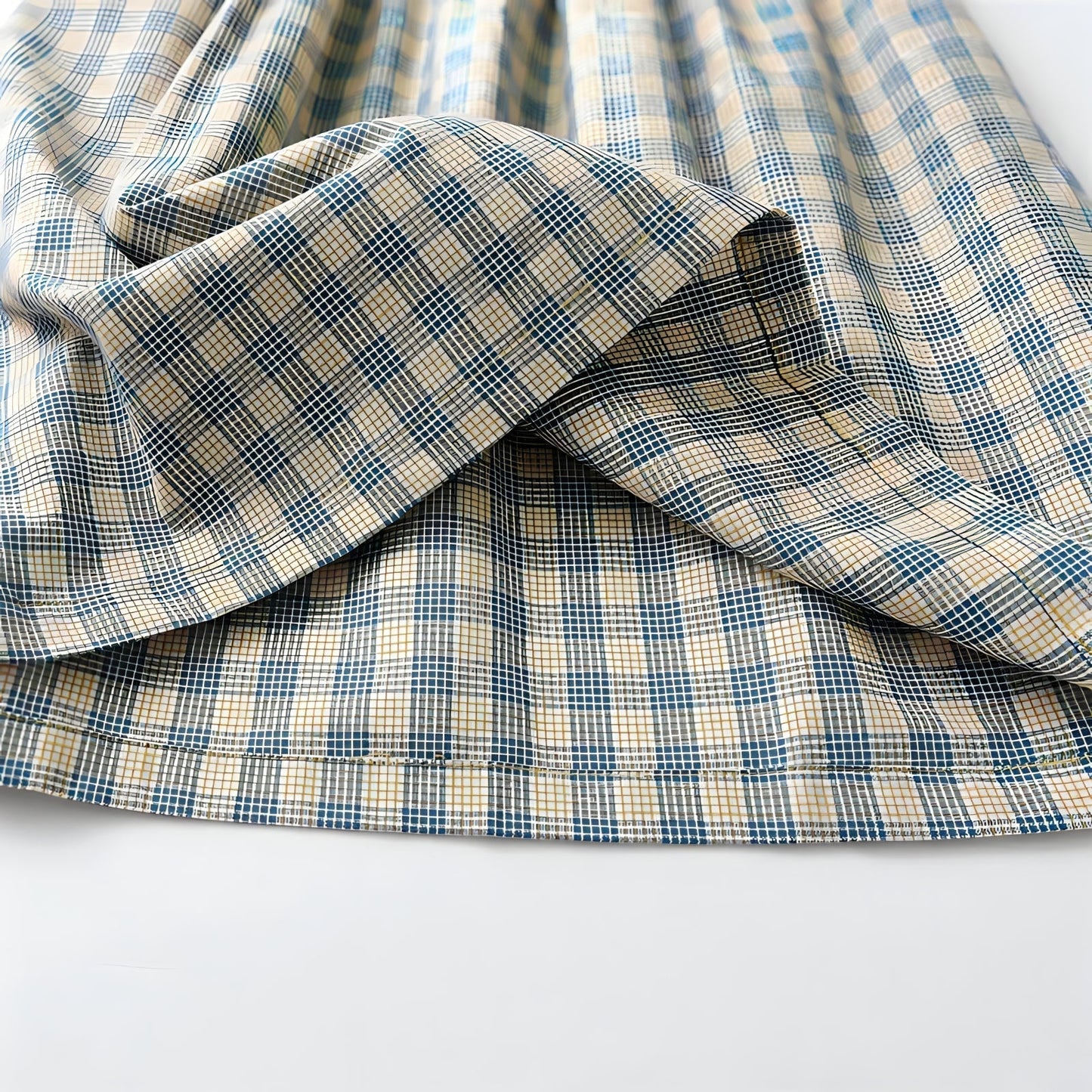 Baby Lilo Vintage Pastel Plaid Girls Dress