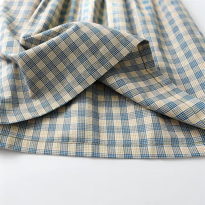 Baby Lilo Vintage Pastel Plaid Girls Dress
