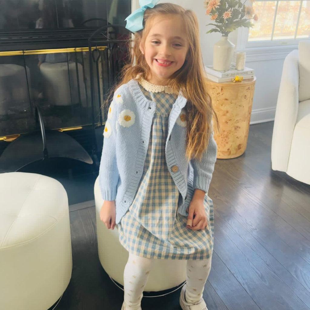 Baby Lilo Vintage Pastel Plaid Girls Dress