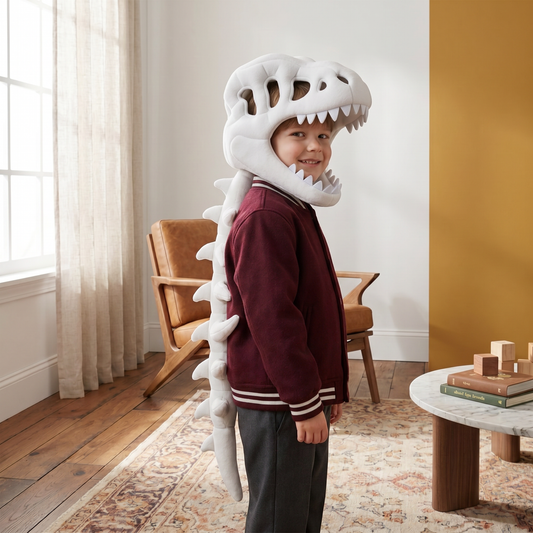Kids Dino Plush Wrap Hoodie