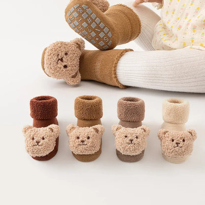 Winter Bear Baby Socks
