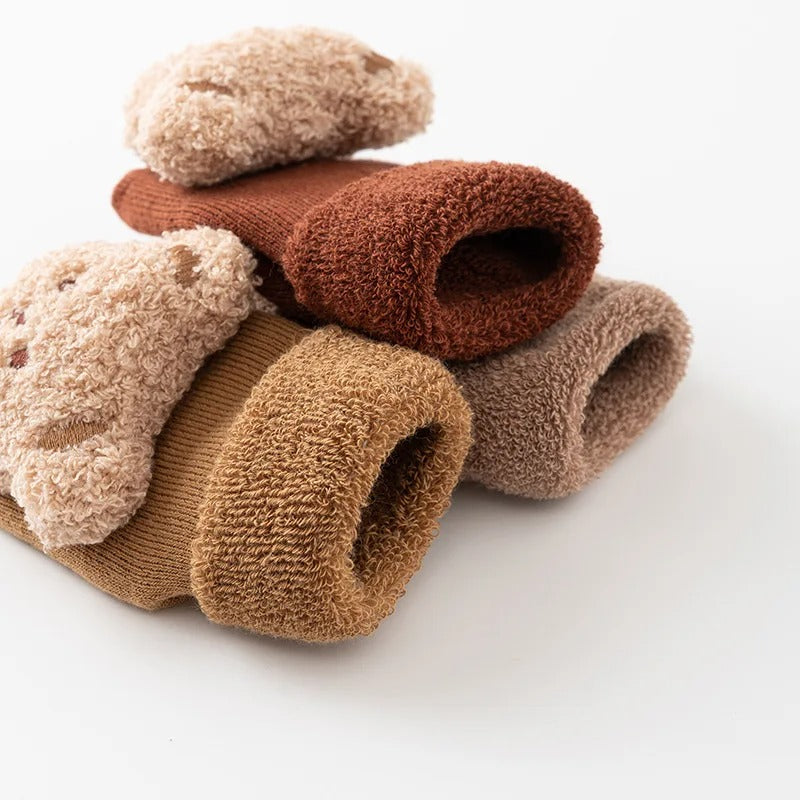 Winter Bear Baby Socks