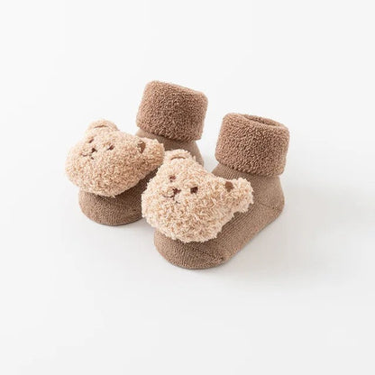 Winter Bear Baby Socks