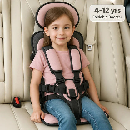 Compact Folding Booster Seat for Toddlers