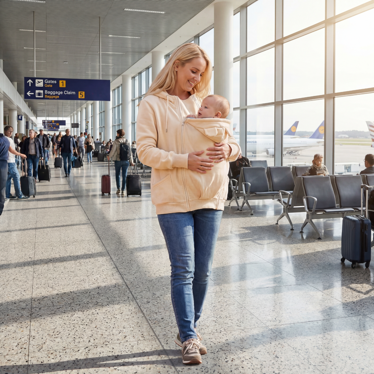 3-in-1 Maternity and Babywearing Fleece Jacket