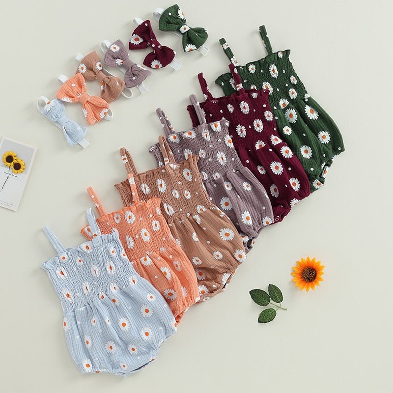 Baby Lilo Cotton Linen Baby Summer Romper Set
