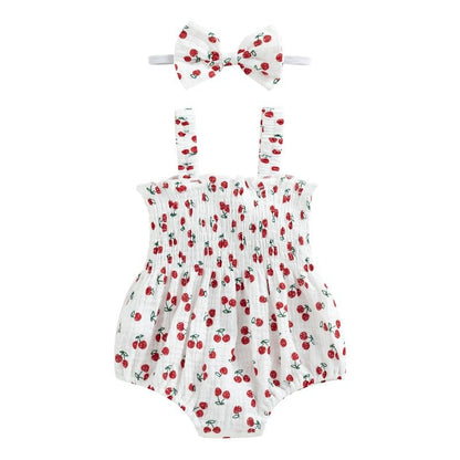 Baby Lilo Cotton Linen Baby Summer Romper Set