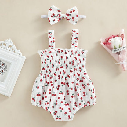Baby Lilo Cotton Linen Baby Summer Romper Set